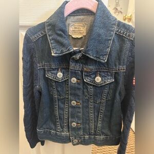 Polo Ralph Lauren Jean jacket 4T knit sleeves